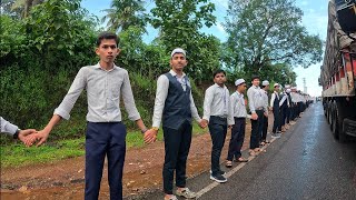 BHATKAL stands together: international Day of Democracy Human chain ||saifan vlog Bhatkal channel