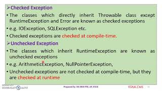 JAVA - MODULE 3 - TOPIC 4 - EXCEPTION HANDLING