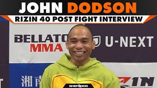 Rizin 40: John Dodson - Post Fight Interview