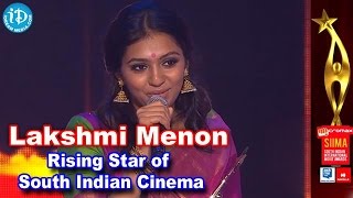 Lakhmi Menon won Rising Star of South Indian Cinema Award | SIIMA 2014
