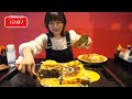 【大食い】チーズたっぷりデカ盛りお好み焼き6kg制限時間60分のチャレンジメニューに挑戦【海老原まよい】