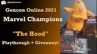 GenCon Online 2021 - Marvel Champions: The Hood - Playthrough and Giveaway Stream!