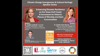 Climate Change Emergencies & Cultural Heritage Speaker Series