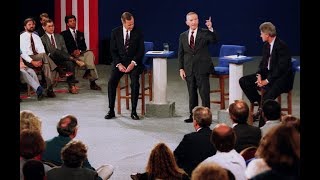 Bill Clinton, George H.W. Bush and Ross Perot 2nd Presidential Debate 1992