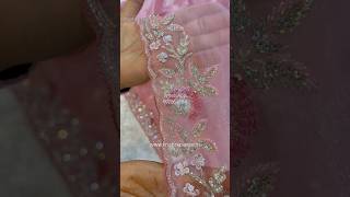 🔥Premium Tissue Saree With Handwork #saree #ytshorts #shorts