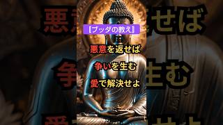 【ブッダの教え・悪意を返せば争いを生む、愛で解決せよ】💚 #ブッダ #仏教 #ブッダの教え＃名言 #shorts