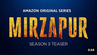 Mirzapur Season 3 Teaser | Announcement Video | Prime Video India