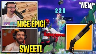 Streamers Reacts To *NEW* LEVER ACTION SHOTGUN in Fortnite Season 5!
