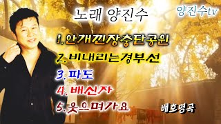 가수☆양진수 (배호 명곡모음 ●1탄☆ 1.안개낀장충단공원 2.파도 3. 비내리는경부선 4.배신자 5.웃으며가요)