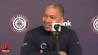 Ty Lue Reacts To The Clippers 59 Point 126-67 Win Over The Brooklyn Nets. HoopJab NBA