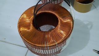 gulung trafo toroid 10A ct45 secara manual