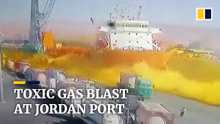 Chlorine gas explosion at Jordan’s Aqaba port kills at least 12, injures over 250