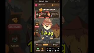 1 August Memefi daily combo |  Memefi Secret Combo 1 Aug level 5 | Memefi coin daily combo level 6