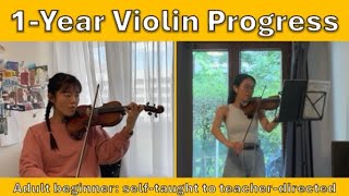 Adult Beginner: 1-year Violin Progress (started from self-teaching)