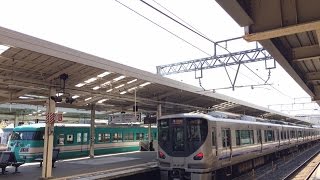 【HD車窓音 明るい声の女性車掌 緊急停止による抑制有 クモハ225-5016】快速日根野行き 天王寺～日根野フル乗車 JR阪和線 JR西日本