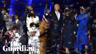 Joe Biden and Kamala Harris address nation after election win – watch live