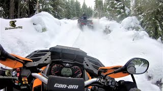 Winter Skills ❄️ Deep Snow Heavy Struggle 🥶 Off-Road❗️❗