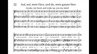 Bach Hymnbook 22: Auf, auf, mein Herz und du mein ganzer Sinn