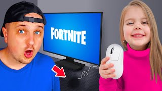 MOJA CÓRKA DECYDUJE O MOJEJ GRZE w FORTNITE