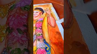 Radha Krishna painting 😍🙏Sumedh Mallika as Radha Krishna drawing❤️|| #shorts #radheradhe