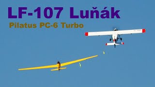 LF-107 Lunak | Pilatus PC-6 Turbo Porter | RC aerotow | 4K | Letovice 2021