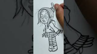 How to Draw Vanellope von 😱 Step by Step Sketch Tutorial 😲Vanellope von Drawing for beginners#shorts