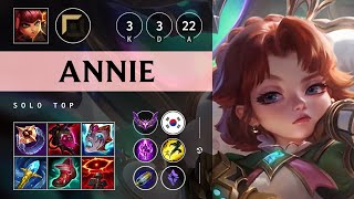 Annie Top vs K'Sante - KR Master Patch 14.20