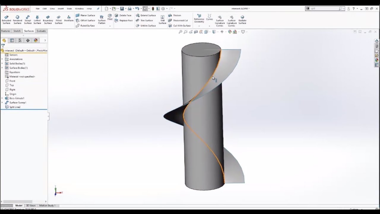 Video Tech Tip: 3 Ways To Use Split Line In SOLIDWORKS - YouTube