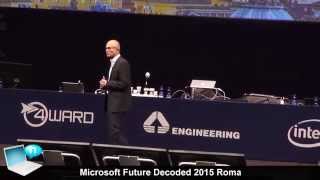 Microsoft Future Decoded 2015 Roma - Satya Nadella e Carlo Purassanta