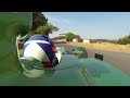 onboard alex rossi hurls f1 car up goodwood hill fos