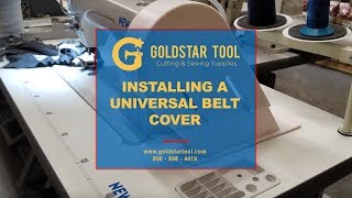 Tutorial - Installing a Universal Belt Cover- Goldstartool.com - 800-868-4419