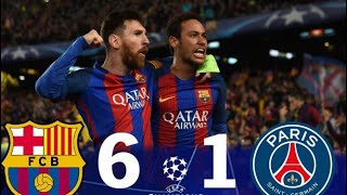 FC Barcelona 6 - PSG 1 Highlights | FCB x PSG OCTAVOS DE FINAL CHAMPIONS LEAGUE