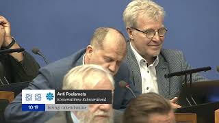 Riigikogu II erakorraline istungjärk, 15.07.2022