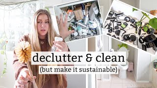 how to declutter, organize & clean as eco-friendly as possible...
