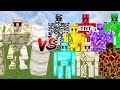 MUTANT IRON GOLEM vs ALL GOLEMS | Minecraft Mob Battle