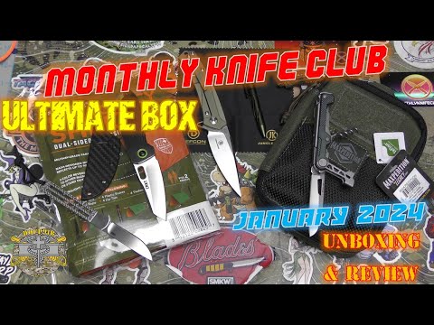 Monthly Knife Club Name Brand ULTIMATE Box!!! January 2024 Unboxing & Review