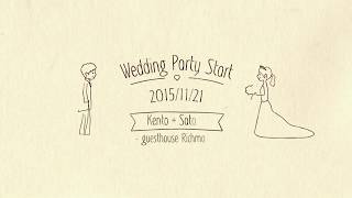 【結婚式　オープニングムービー】teras_weddingさんとコラボ☆｜ヴィネット-和-｜chouchou