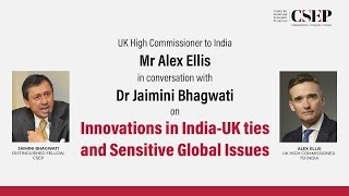 UK High Commissioner Alex Ellis in conversation with Jaimini Bhagwati