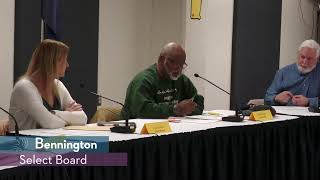 Bennington Select Board // 12-8-25