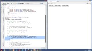 Beginner jQuery Tutorial 22 - Sliding up and Sliding down
