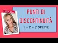 PUNTI DI DISCONTINUITÀ: prima, seconda, terza specie come riconoscerli al volo!