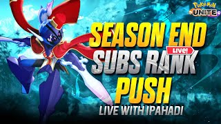 Season End Subs Games ||Pokemon Unite Live Stream|| #ipahadi #lucario #pokemonunite