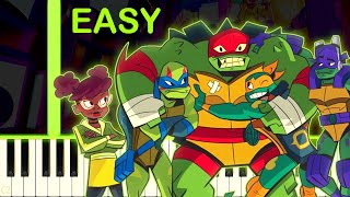 Rise of the Teenage Mutant Ninja Turtles Theme - EASY Piano Tutorial