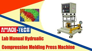 Lab Manual Hydraulic Compression Molding Press Machine for Plastic Sheeting and Rubber Vulcanization