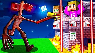 SIREN HEAD vs VEILIGSTE HUIS In Minecraft!