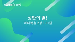 2024. 12. 22 주일예배(3부) - 성탄의 별!