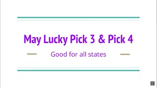 May Lucky Numbers 🍀💲🔥 | Pick 3 | Pick 4