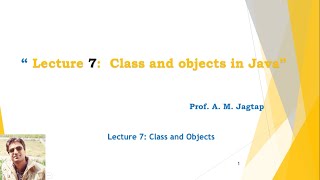 Lecture 7: Class and objects in Java