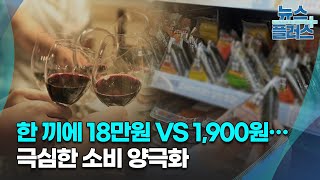 한 끼에 18만원 VS 1,900원…극심한 소비 양극화/[심층분석]/한국경제TV뉴스