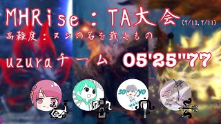 【MHRise】shimaさん主催 TA大会  ヌシの名を戴くもの 本戦